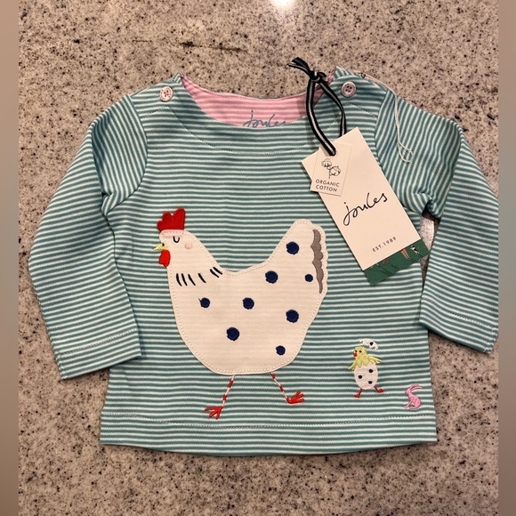 Joules Other - NEW!! Joules Shirt Baby Girl 3-6 Months
